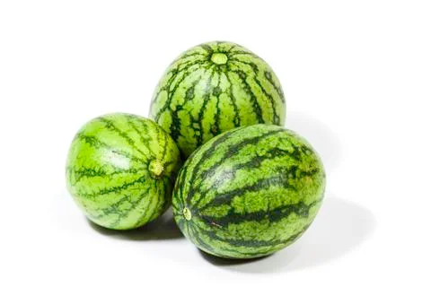 Water melon on white background Stock Photos