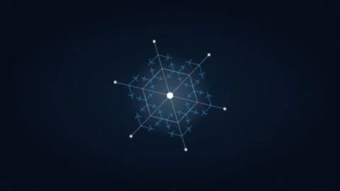Water Memory Crystal Snowflake Growth Loop Scientific Eco Animation 4K 動画素材 336070731