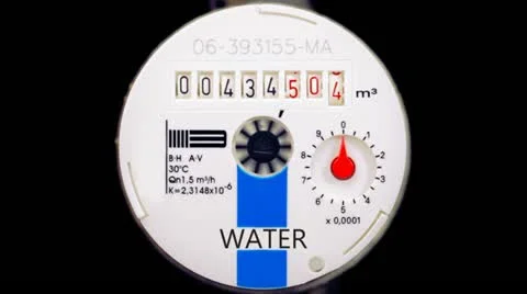 Water meter Video stock 12650830