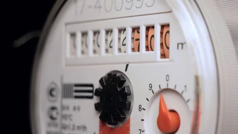 Water meter Stockbeeldmateriaal 106225773