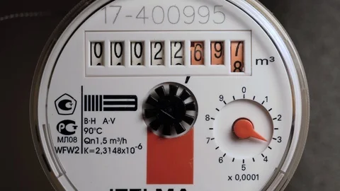 Water meter Видео 106225795
