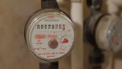 Water meter Video stock 129627142