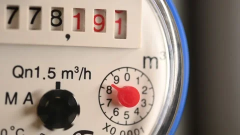 Water meter Stock Footage 248596567