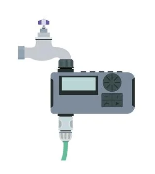 Water meter for household use. Vector illustration. Stock Illustration