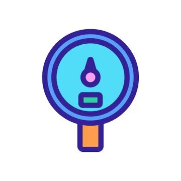 Water meter icon vector. Isolated contour symbol illustration 스톡 일러스트