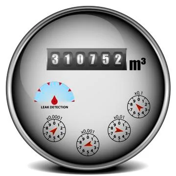 Water meter Stock Illustration