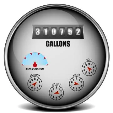 Water meter Stock Illustration