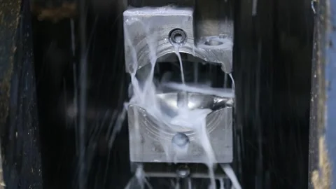 Water Meter Manufacturing Process Close-Up Stock Footage 340109275