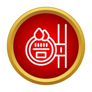 Water meter measuring consumption with falling drops icon Stock Illustration