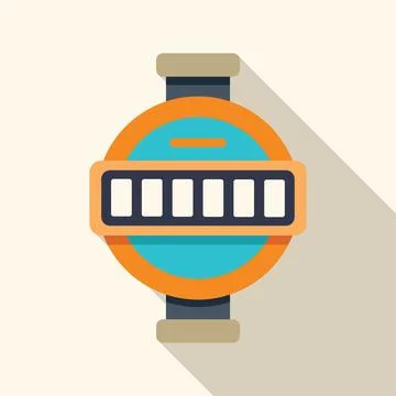 Water meter measuring water consumption with digital display in pipes Stock Illustration