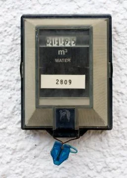 Water meter Foto stock