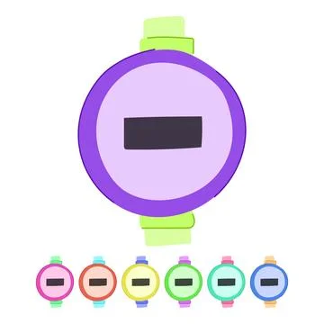 Water meter showing zero consumption or disabling service graphic Stock Illustration