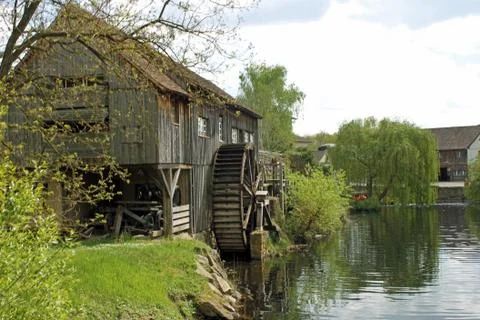 Water mill in Alsace Stock Photos