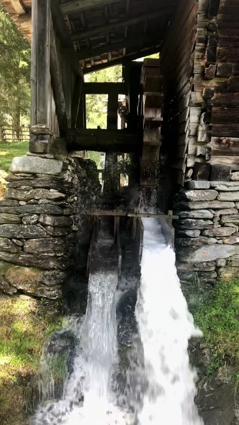 Water mill in Austria Stock Footage 176890989