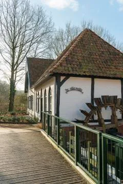 Water mill called Den Helder in Winterswijk in the Netherlands. Stock Photos
