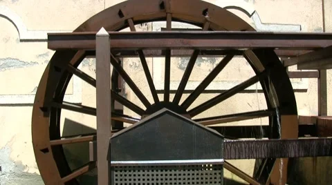 Water mill Stock Footage 7738099