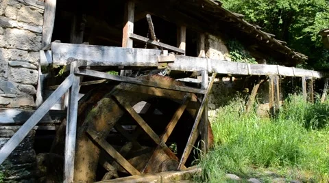 Water mill Stock Footage 40661077