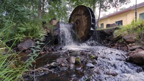 Water mill Stock Footage 86032345