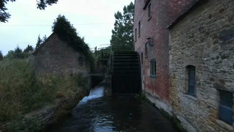 Water mill forward Stock Footage 158897862