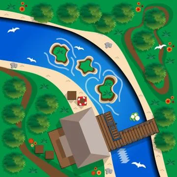 Water mill. Stock Illustration