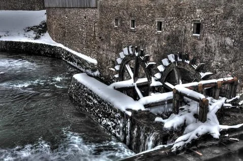 Water mill Stock-Fotos