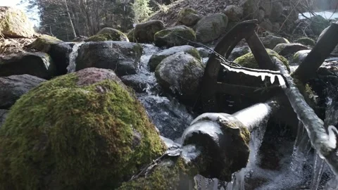 Water mill remains Stock Footage 276528775