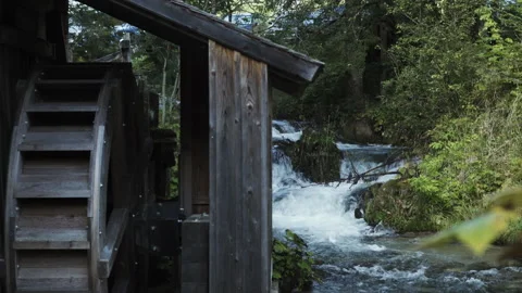 Water mill in the woods Video stock 139131661