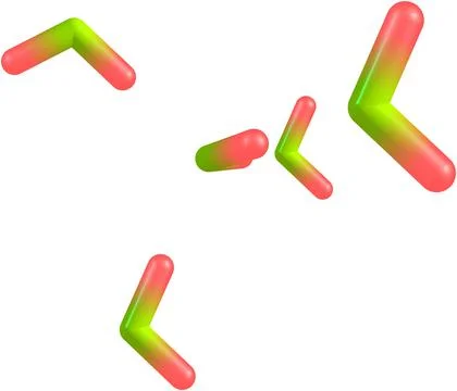 Water molecular structures isolated on white background Stock Illustration