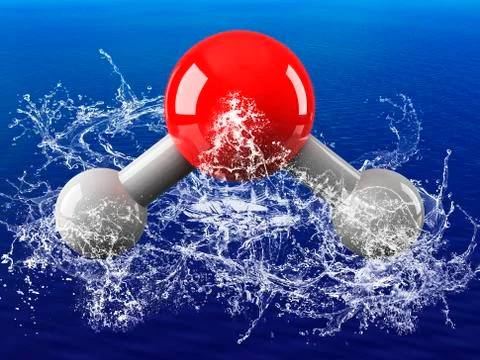 Water molecule Stock Illustration