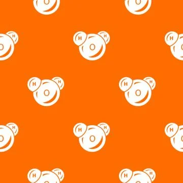 Water molecule pattern vector orange イラスト素材