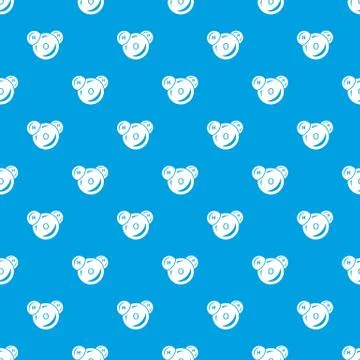 Water molecule pattern vector seamless blue Stock Illustration