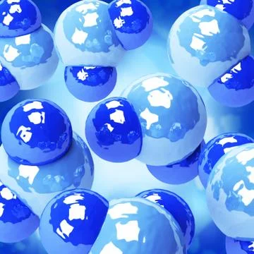 Water molecules background Stock Illustration