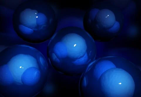 Water molecules Stock Illustration