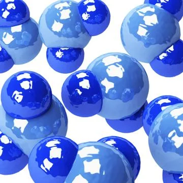 Water molecules Stock Illustration