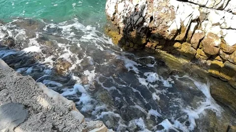 Water in Motion with ramp from  normal motion to slow motion Stock Footage 344970521