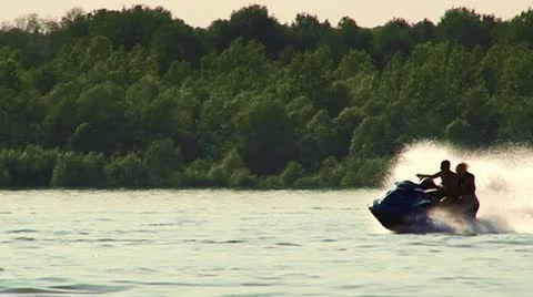 Water motorcycle Stock Footage 10572693