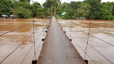 Water from mountain forests Stock Footage 80058944
