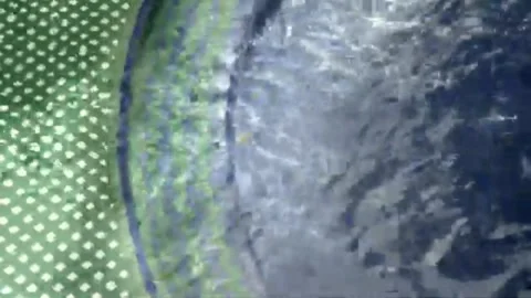 Water Movement Over Moroccan Green Zellij Tiles At Jardin Majorelle Marrakech Stock Footage 342619793