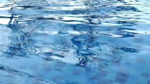 Water movement in the pool Stock Footage 88459981