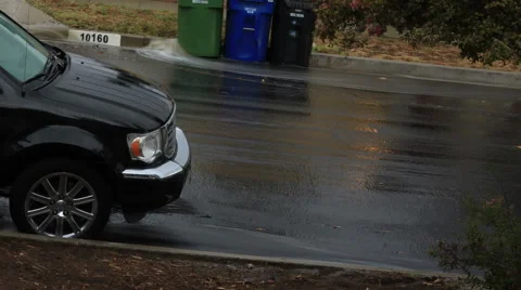 WATER MOVING DOWN GUTTERS - TIME LAPSE Stock Footage 52595141