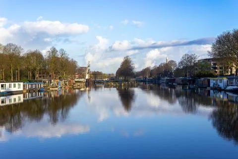 Water at the Munt Utrecht Stock Photos