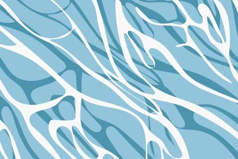 Water Nature Layers Flat Background Illustration Stock Illustration