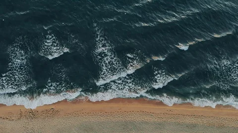 Water next to the ocean Stock Footage 129141158