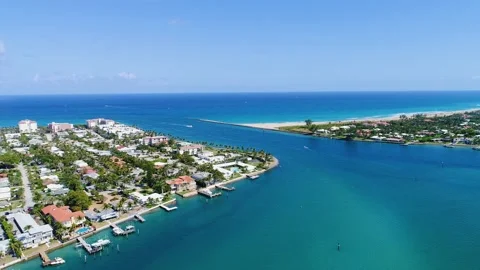 Water next to the ocean Stock Footage 155464070