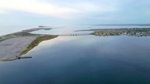 Water next to the ocean Stock Footage 155465748
