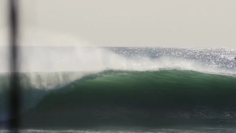 Water next to the ocean Stock Footage 155586353