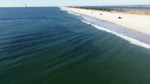 Water next to the ocean Video stock 155593613