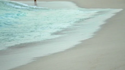 Water next to the ocean Stock Footage 156013736