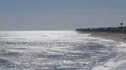 Water next to the ocean Stock Footage 156016120