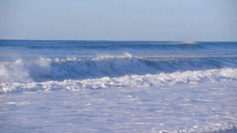 Water next to the ocean Stock Footage 156025309